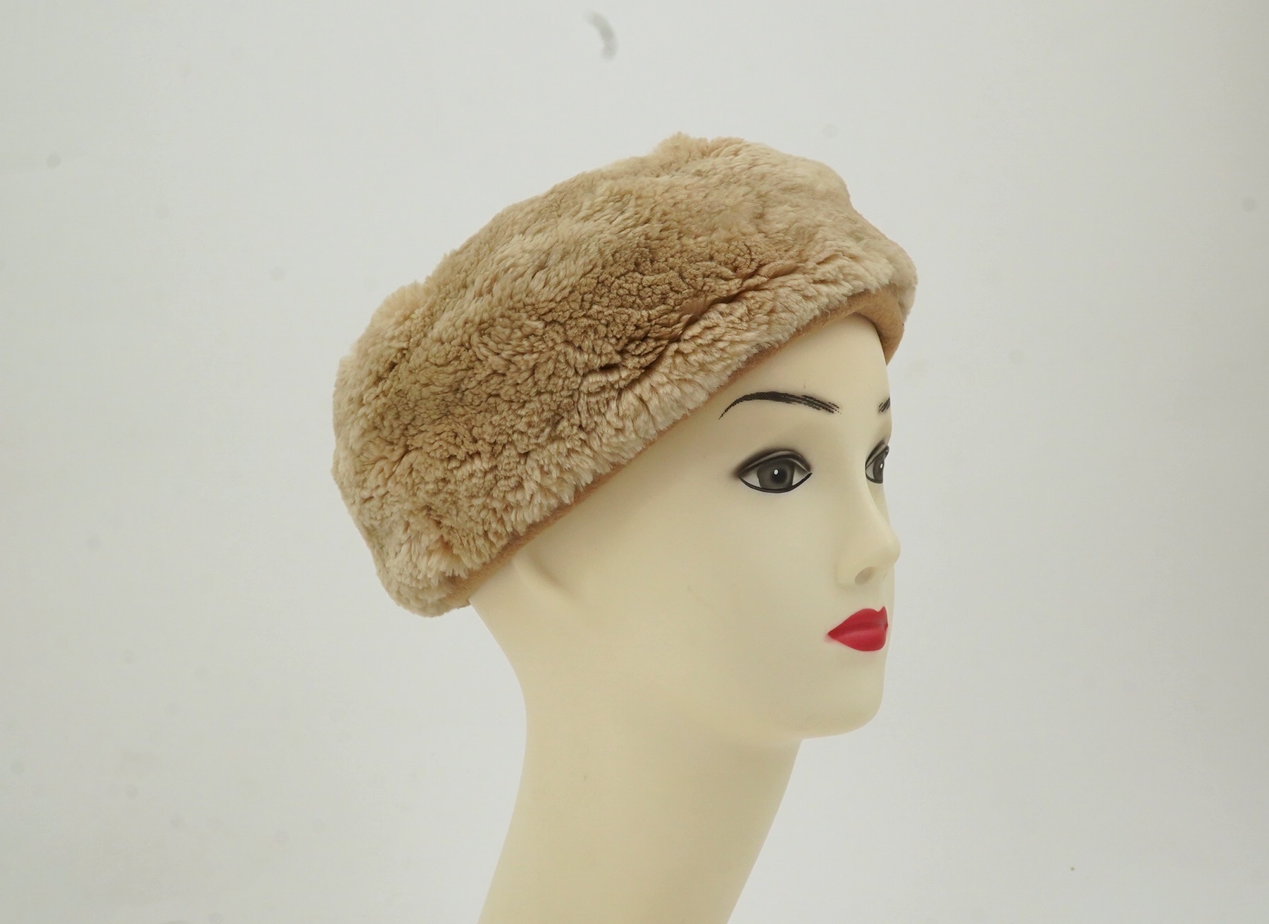 A 1950's lady's fur hat formerly the property of Audrey Hepburn